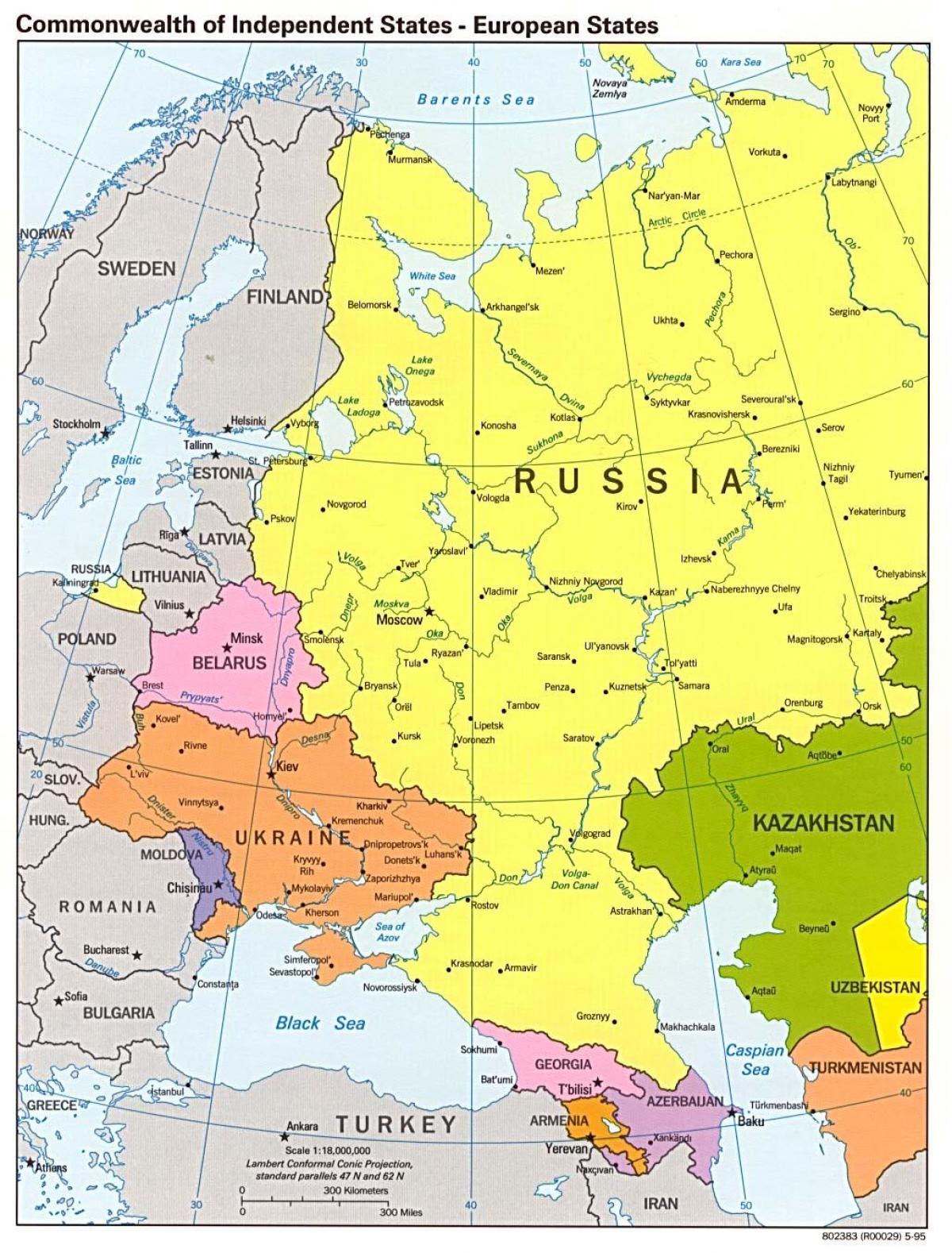 Västra Ryssland Karta 